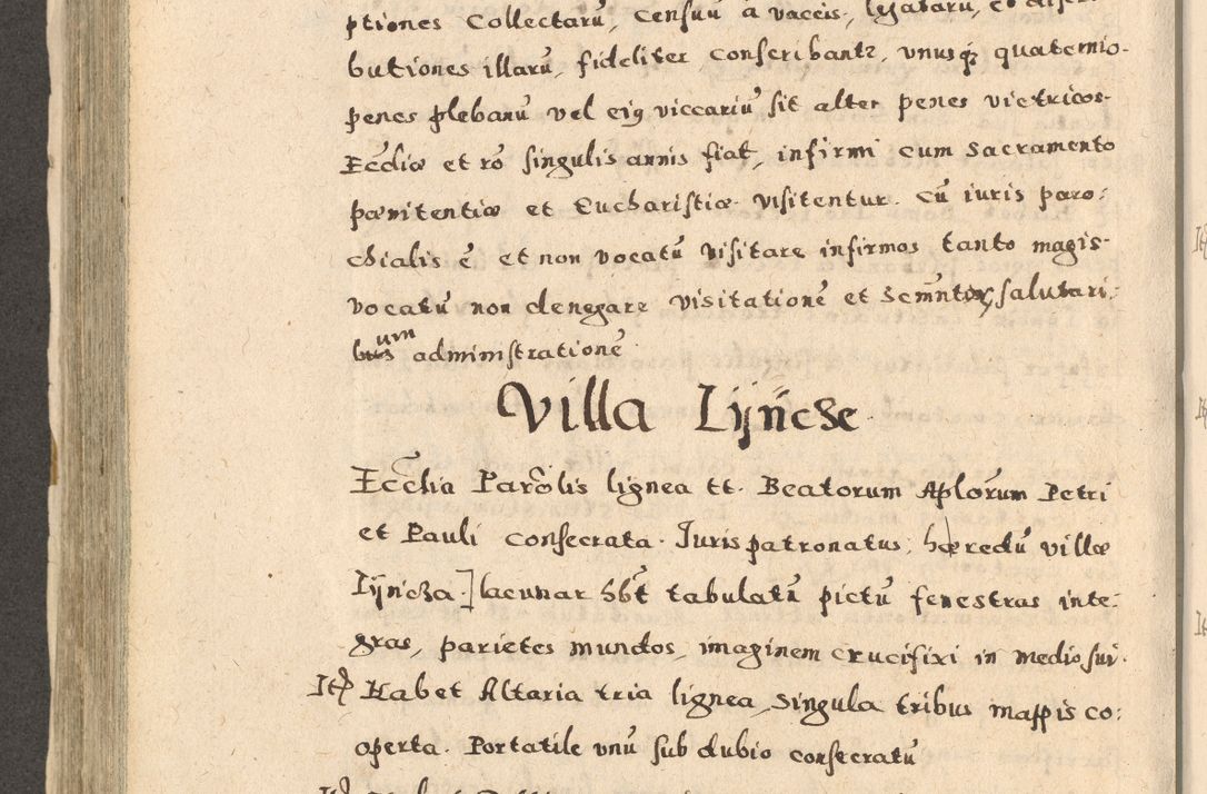 Zdjęcie nr 428 dla obiektu archiwalnego: Acta visitationis exterioris decanatuum Oswiecimensis, Novi Montis, Zatoriensis et Skamnesis ad archidiaconatum Cracoviensem pertinentium per R. D. Christophorum Kazimirski, nominatum episcopum Kijoviensem et praepositum Tarnoviensem ex commissione Illustr. Principis D. Georgii, divina miseratione S.R.E. tituli s. Sixti cardinalis presbiteri Radziwiłł nuncupati, episcopatus Cracoviensis administratoris perpetui, in Olica er Nieswież ducis a. D. 1598