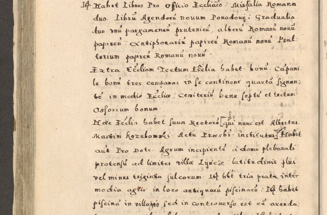 Zdjęcie nr 426 dla obiektu archiwalnego: Acta visitationis exterioris decanatuum Oswiecimensis, Novi Montis, Zatoriensis et Skamnesis ad archidiaconatum Cracoviensem pertinentium per R. D. Christophorum Kazimirski, nominatum episcopum Kijoviensem et praepositum Tarnoviensem ex commissione Illustr. Principis D. Georgii, divina miseratione S.R.E. tituli s. Sixti cardinalis presbiteri Radziwiłł nuncupati, episcopatus Cracoviensis administratoris perpetui, in Olica er Nieswież ducis a. D. 1598