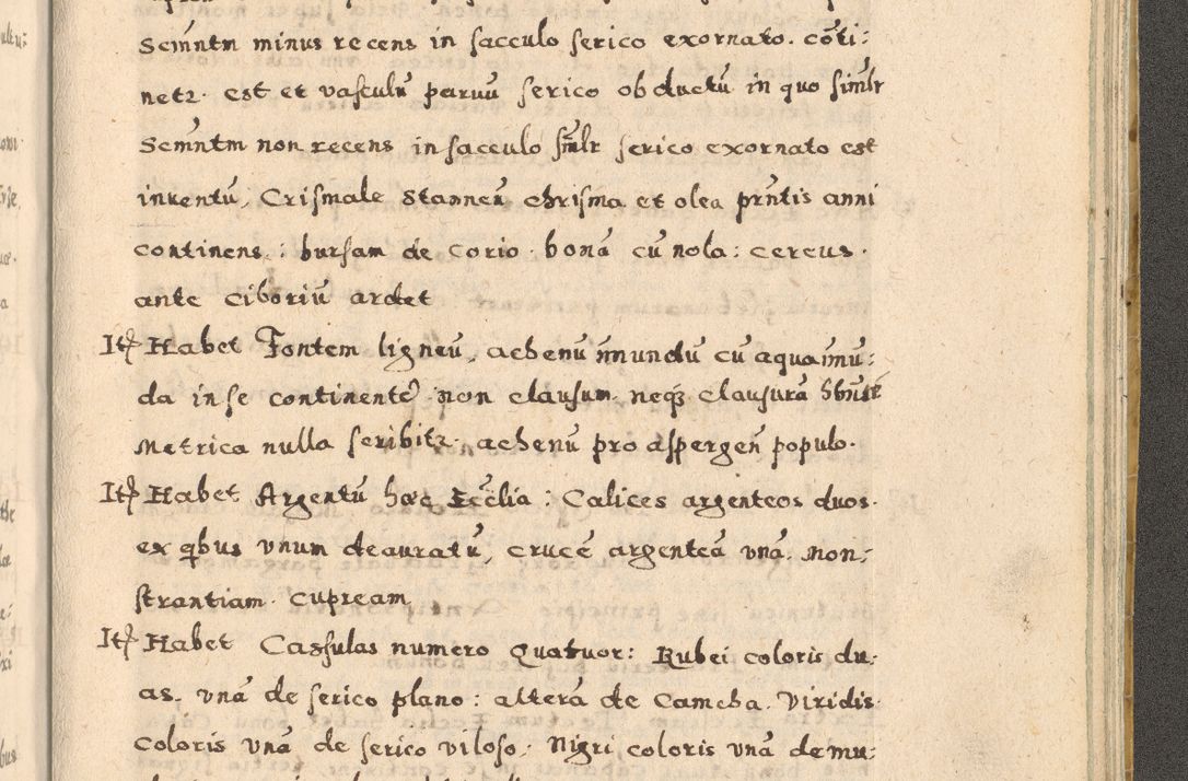 Zdjęcie nr 419 dla obiektu archiwalnego: Acta visitationis exterioris decanatuum Oswiecimensis, Novi Montis, Zatoriensis et Skamnesis ad archidiaconatum Cracoviensem pertinentium per R. D. Christophorum Kazimirski, nominatum episcopum Kijoviensem et praepositum Tarnoviensem ex commissione Illustr. Principis D. Georgii, divina miseratione S.R.E. tituli s. Sixti cardinalis presbiteri Radziwiłł nuncupati, episcopatus Cracoviensis administratoris perpetui, in Olica er Nieswież ducis a. D. 1598