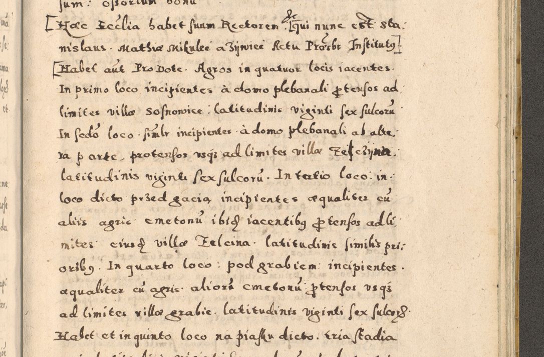 Zdjęcie nr 415 dla obiektu archiwalnego: Acta visitationis exterioris decanatuum Oswiecimensis, Novi Montis, Zatoriensis et Skamnesis ad archidiaconatum Cracoviensem pertinentium per R. D. Christophorum Kazimirski, nominatum episcopum Kijoviensem et praepositum Tarnoviensem ex commissione Illustr. Principis D. Georgii, divina miseratione S.R.E. tituli s. Sixti cardinalis presbiteri Radziwiłł nuncupati, episcopatus Cracoviensis administratoris perpetui, in Olica er Nieswież ducis a. D. 1598