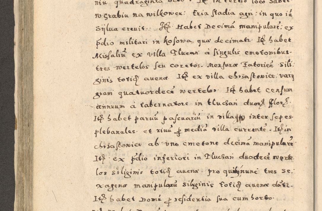 Zdjęcie nr 410 dla obiektu archiwalnego: Acta visitationis exterioris decanatuum Oswiecimensis, Novi Montis, Zatoriensis et Skamnesis ad archidiaconatum Cracoviensem pertinentium per R. D. Christophorum Kazimirski, nominatum episcopum Kijoviensem et praepositum Tarnoviensem ex commissione Illustr. Principis D. Georgii, divina miseratione S.R.E. tituli s. Sixti cardinalis presbiteri Radziwiłł nuncupati, episcopatus Cracoviensis administratoris perpetui, in Olica er Nieswież ducis a. D. 1598