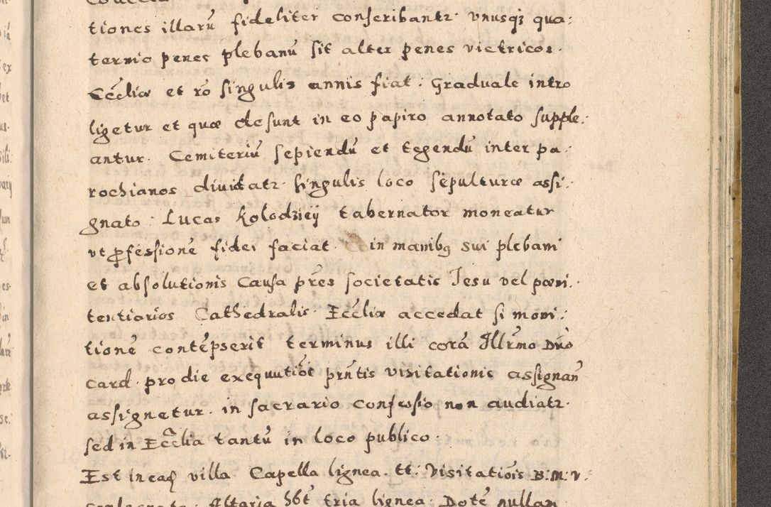 Zdjęcie nr 411 dla obiektu archiwalnego: Acta visitationis exterioris decanatuum Oswiecimensis, Novi Montis, Zatoriensis et Skamnesis ad archidiaconatum Cracoviensem pertinentium per R. D. Christophorum Kazimirski, nominatum episcopum Kijoviensem et praepositum Tarnoviensem ex commissione Illustr. Principis D. Georgii, divina miseratione S.R.E. tituli s. Sixti cardinalis presbiteri Radziwiłł nuncupati, episcopatus Cracoviensis administratoris perpetui, in Olica er Nieswież ducis a. D. 1598
