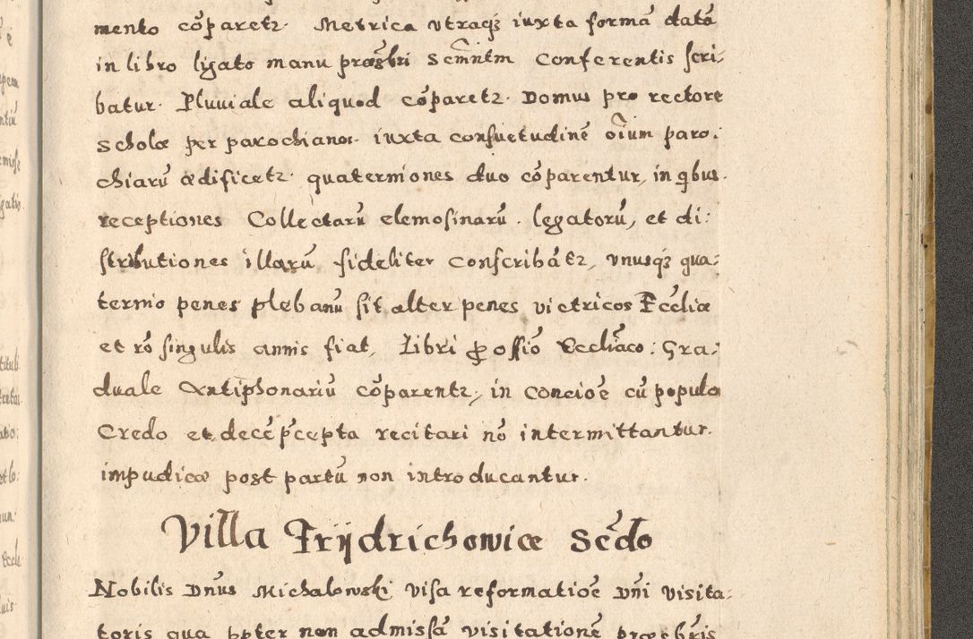 Zdjęcie nr 401 dla obiektu archiwalnego: Acta visitationis exterioris decanatuum Oswiecimensis, Novi Montis, Zatoriensis et Skamnesis ad archidiaconatum Cracoviensem pertinentium per R. D. Christophorum Kazimirski, nominatum episcopum Kijoviensem et praepositum Tarnoviensem ex commissione Illustr. Principis D. Georgii, divina miseratione S.R.E. tituli s. Sixti cardinalis presbiteri Radziwiłł nuncupati, episcopatus Cracoviensis administratoris perpetui, in Olica er Nieswież ducis a. D. 1598