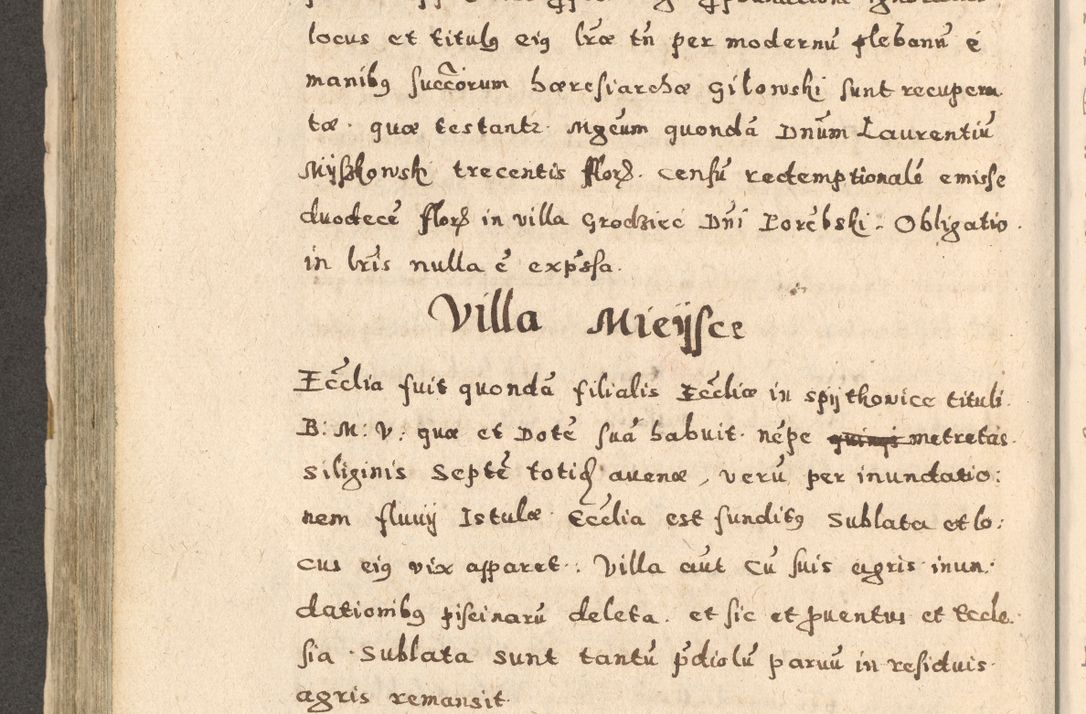 Zdjęcie nr 400 dla obiektu archiwalnego: Acta visitationis exterioris decanatuum Oswiecimensis, Novi Montis, Zatoriensis et Skamnesis ad archidiaconatum Cracoviensem pertinentium per R. D. Christophorum Kazimirski, nominatum episcopum Kijoviensem et praepositum Tarnoviensem ex commissione Illustr. Principis D. Georgii, divina miseratione S.R.E. tituli s. Sixti cardinalis presbiteri Radziwiłł nuncupati, episcopatus Cracoviensis administratoris perpetui, in Olica er Nieswież ducis a. D. 1598
