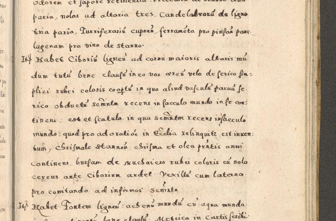 Zdjęcie nr 387 dla obiektu archiwalnego: Acta visitationis exterioris decanatuum Oswiecimensis, Novi Montis, Zatoriensis et Skamnesis ad archidiaconatum Cracoviensem pertinentium per R. D. Christophorum Kazimirski, nominatum episcopum Kijoviensem et praepositum Tarnoviensem ex commissione Illustr. Principis D. Georgii, divina miseratione S.R.E. tituli s. Sixti cardinalis presbiteri Radziwiłł nuncupati, episcopatus Cracoviensis administratoris perpetui, in Olica er Nieswież ducis a. D. 1598