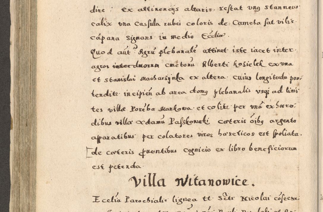 Zdjęcie nr 386 dla obiektu archiwalnego: Acta visitationis exterioris decanatuum Oswiecimensis, Novi Montis, Zatoriensis et Skamnesis ad archidiaconatum Cracoviensem pertinentium per R. D. Christophorum Kazimirski, nominatum episcopum Kijoviensem et praepositum Tarnoviensem ex commissione Illustr. Principis D. Georgii, divina miseratione S.R.E. tituli s. Sixti cardinalis presbiteri Radziwiłł nuncupati, episcopatus Cracoviensis administratoris perpetui, in Olica er Nieswież ducis a. D. 1598