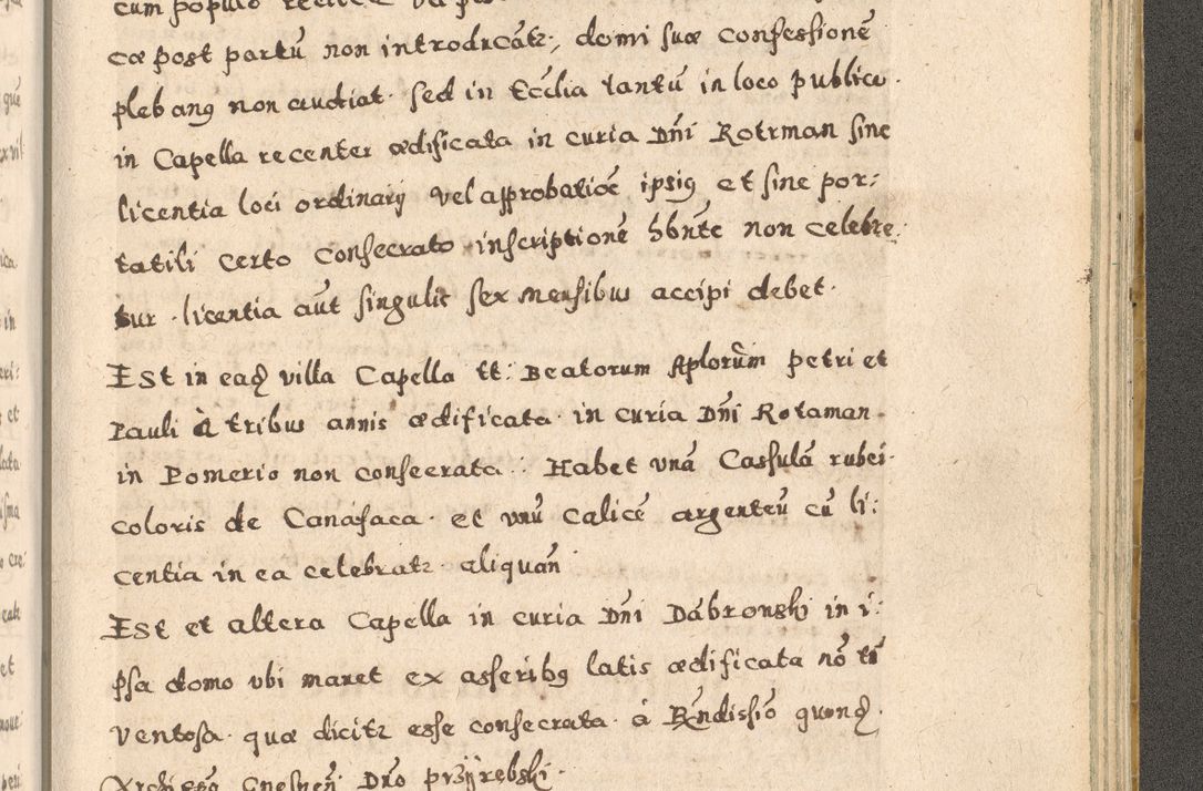 Zdjęcie nr 385 dla obiektu archiwalnego: Acta visitationis exterioris decanatuum Oswiecimensis, Novi Montis, Zatoriensis et Skamnesis ad archidiaconatum Cracoviensem pertinentium per R. D. Christophorum Kazimirski, nominatum episcopum Kijoviensem et praepositum Tarnoviensem ex commissione Illustr. Principis D. Georgii, divina miseratione S.R.E. tituli s. Sixti cardinalis presbiteri Radziwiłł nuncupati, episcopatus Cracoviensis administratoris perpetui, in Olica er Nieswież ducis a. D. 1598