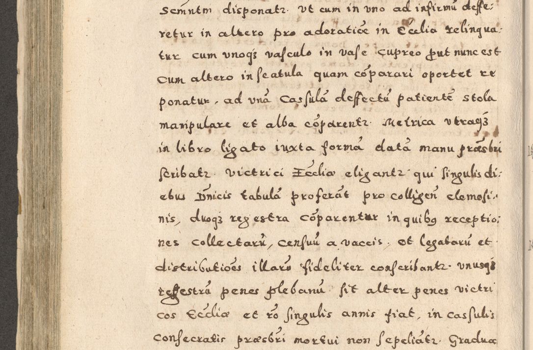 Zdjęcie nr 380 dla obiektu archiwalnego: Acta visitationis exterioris decanatuum Oswiecimensis, Novi Montis, Zatoriensis et Skamnesis ad archidiaconatum Cracoviensem pertinentium per R. D. Christophorum Kazimirski, nominatum episcopum Kijoviensem et praepositum Tarnoviensem ex commissione Illustr. Principis D. Georgii, divina miseratione S.R.E. tituli s. Sixti cardinalis presbiteri Radziwiłł nuncupati, episcopatus Cracoviensis administratoris perpetui, in Olica er Nieswież ducis a. D. 1598
