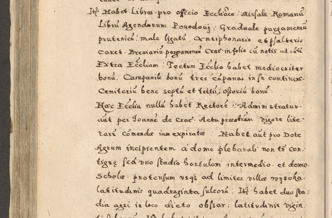 Zdjęcie nr 378 dla obiektu archiwalnego: Acta visitationis exterioris decanatuum Oswiecimensis, Novi Montis, Zatoriensis et Skamnesis ad archidiaconatum Cracoviensem pertinentium per R. D. Christophorum Kazimirski, nominatum episcopum Kijoviensem et praepositum Tarnoviensem ex commissione Illustr. Principis D. Georgii, divina miseratione S.R.E. tituli s. Sixti cardinalis presbiteri Radziwiłł nuncupati, episcopatus Cracoviensis administratoris perpetui, in Olica er Nieswież ducis a. D. 1598