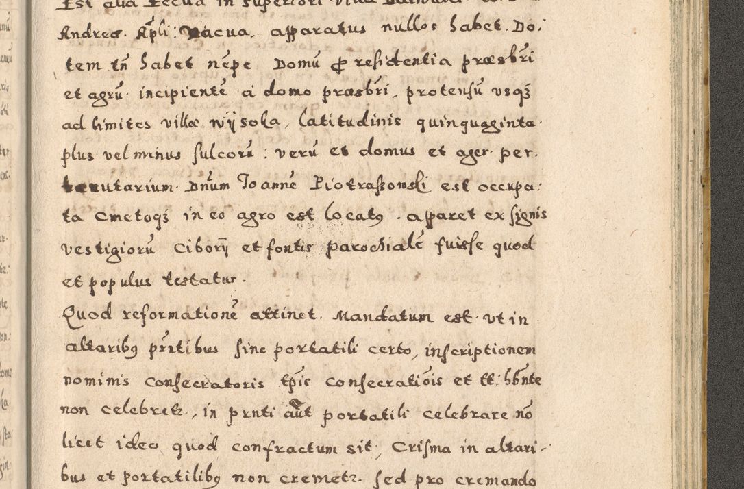 Zdjęcie nr 379 dla obiektu archiwalnego: Acta visitationis exterioris decanatuum Oswiecimensis, Novi Montis, Zatoriensis et Skamnesis ad archidiaconatum Cracoviensem pertinentium per R. D. Christophorum Kazimirski, nominatum episcopum Kijoviensem et praepositum Tarnoviensem ex commissione Illustr. Principis D. Georgii, divina miseratione S.R.E. tituli s. Sixti cardinalis presbiteri Radziwiłł nuncupati, episcopatus Cracoviensis administratoris perpetui, in Olica er Nieswież ducis a. D. 1598