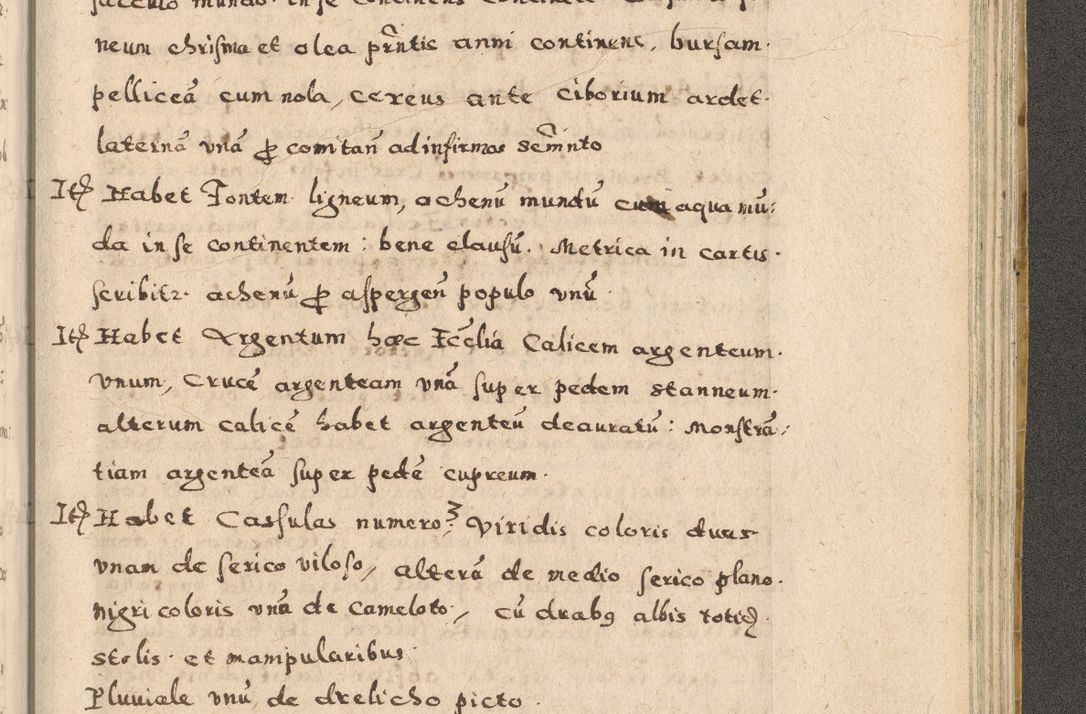 Zdjęcie nr 377 dla obiektu archiwalnego: Acta visitationis exterioris decanatuum Oswiecimensis, Novi Montis, Zatoriensis et Skamnesis ad archidiaconatum Cracoviensem pertinentium per R. D. Christophorum Kazimirski, nominatum episcopum Kijoviensem et praepositum Tarnoviensem ex commissione Illustr. Principis D. Georgii, divina miseratione S.R.E. tituli s. Sixti cardinalis presbiteri Radziwiłł nuncupati, episcopatus Cracoviensis administratoris perpetui, in Olica er Nieswież ducis a. D. 1598
