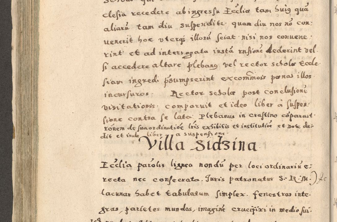 Zdjęcie nr 358 dla obiektu archiwalnego: Acta visitationis exterioris decanatuum Oswiecimensis, Novi Montis, Zatoriensis et Skamnesis ad archidiaconatum Cracoviensem pertinentium per R. D. Christophorum Kazimirski, nominatum episcopum Kijoviensem et praepositum Tarnoviensem ex commissione Illustr. Principis D. Georgii, divina miseratione S.R.E. tituli s. Sixti cardinalis presbiteri Radziwiłł nuncupati, episcopatus Cracoviensis administratoris perpetui, in Olica er Nieswież ducis a. D. 1598