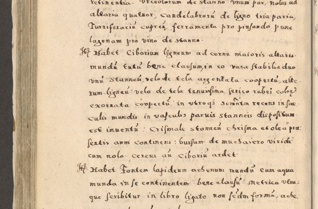 Zdjęcie nr 354 dla obiektu archiwalnego: Acta visitationis exterioris decanatuum Oswiecimensis, Novi Montis, Zatoriensis et Skamnesis ad archidiaconatum Cracoviensem pertinentium per R. D. Christophorum Kazimirski, nominatum episcopum Kijoviensem et praepositum Tarnoviensem ex commissione Illustr. Principis D. Georgii, divina miseratione S.R.E. tituli s. Sixti cardinalis presbiteri Radziwiłł nuncupati, episcopatus Cracoviensis administratoris perpetui, in Olica er Nieswież ducis a. D. 1598