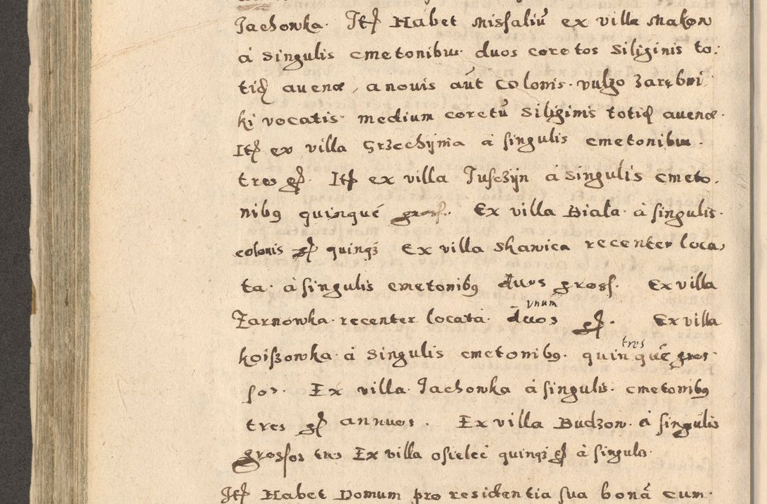 Zdjęcie nr 356 dla obiektu archiwalnego: Acta visitationis exterioris decanatuum Oswiecimensis, Novi Montis, Zatoriensis et Skamnesis ad archidiaconatum Cracoviensem pertinentium per R. D. Christophorum Kazimirski, nominatum episcopum Kijoviensem et praepositum Tarnoviensem ex commissione Illustr. Principis D. Georgii, divina miseratione S.R.E. tituli s. Sixti cardinalis presbiteri Radziwiłł nuncupati, episcopatus Cracoviensis administratoris perpetui, in Olica er Nieswież ducis a. D. 1598