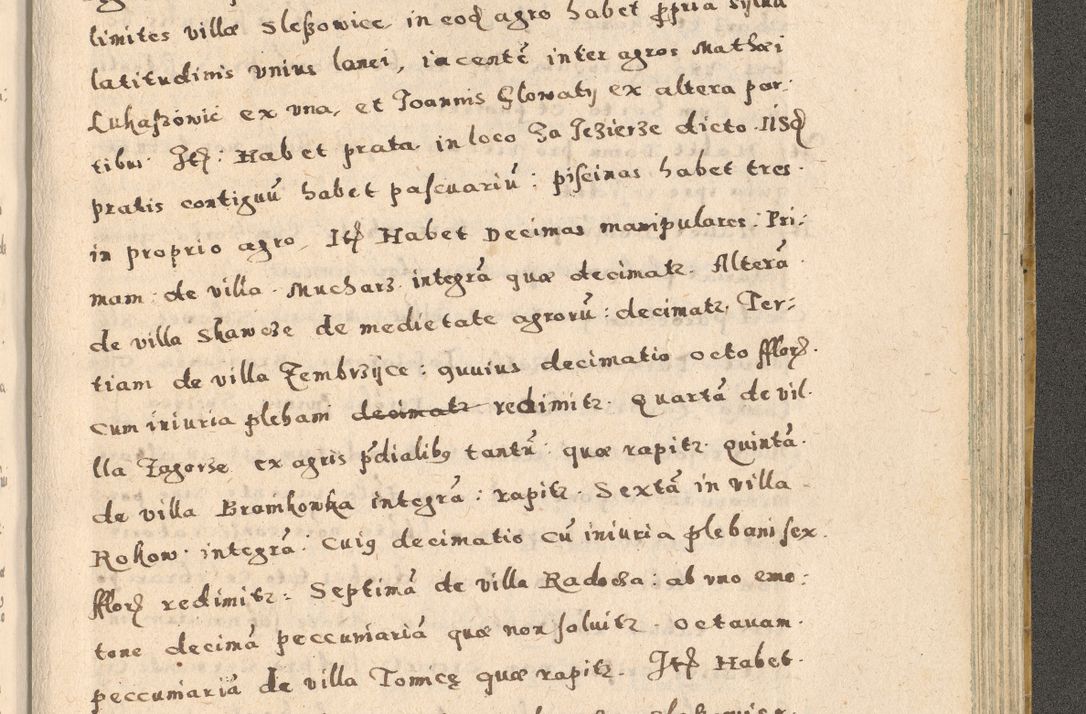 Zdjęcie nr 351 dla obiektu archiwalnego: Acta visitationis exterioris decanatuum Oswiecimensis, Novi Montis, Zatoriensis et Skamnesis ad archidiaconatum Cracoviensem pertinentium per R. D. Christophorum Kazimirski, nominatum episcopum Kijoviensem et praepositum Tarnoviensem ex commissione Illustr. Principis D. Georgii, divina miseratione S.R.E. tituli s. Sixti cardinalis presbiteri Radziwiłł nuncupati, episcopatus Cracoviensis administratoris perpetui, in Olica er Nieswież ducis a. D. 1598