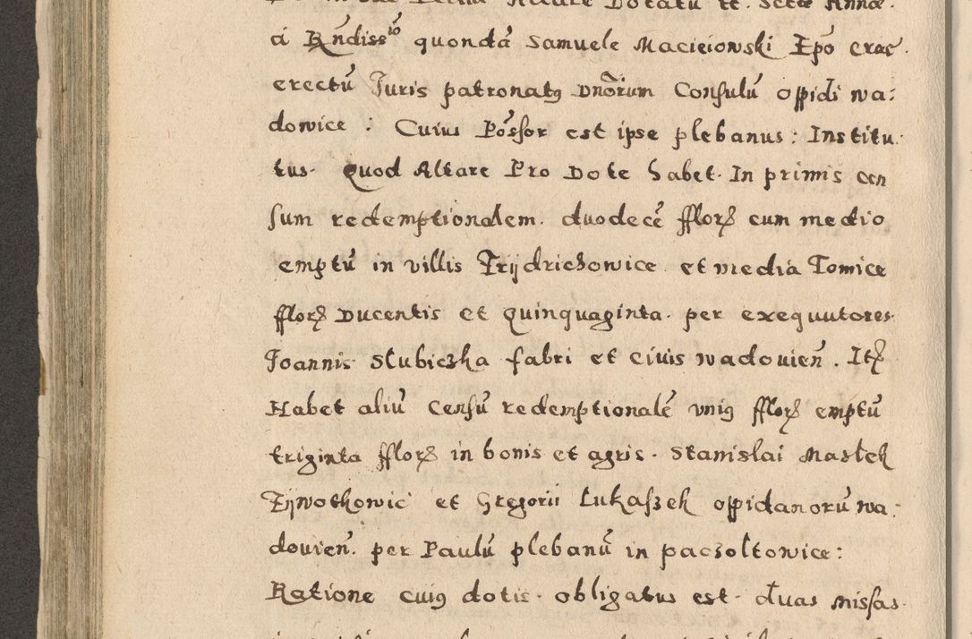 Zdjęcie nr 346 dla obiektu archiwalnego: Acta visitationis exterioris decanatuum Oswiecimensis, Novi Montis, Zatoriensis et Skamnesis ad archidiaconatum Cracoviensem pertinentium per R. D. Christophorum Kazimirski, nominatum episcopum Kijoviensem et praepositum Tarnoviensem ex commissione Illustr. Principis D. Georgii, divina miseratione S.R.E. tituli s. Sixti cardinalis presbiteri Radziwiłł nuncupati, episcopatus Cracoviensis administratoris perpetui, in Olica er Nieswież ducis a. D. 1598