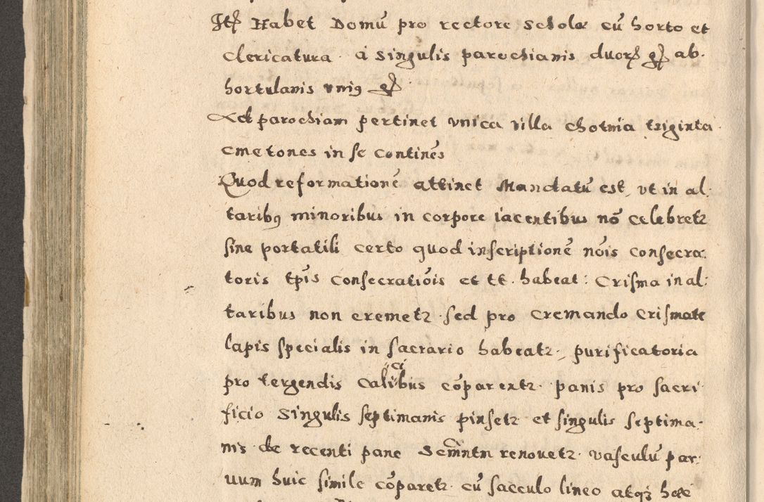 Zdjęcie nr 340 dla obiektu archiwalnego: Acta visitationis exterioris decanatuum Oswiecimensis, Novi Montis, Zatoriensis et Skamnesis ad archidiaconatum Cracoviensem pertinentium per R. D. Christophorum Kazimirski, nominatum episcopum Kijoviensem et praepositum Tarnoviensem ex commissione Illustr. Principis D. Georgii, divina miseratione S.R.E. tituli s. Sixti cardinalis presbiteri Radziwiłł nuncupati, episcopatus Cracoviensis administratoris perpetui, in Olica er Nieswież ducis a. D. 1598