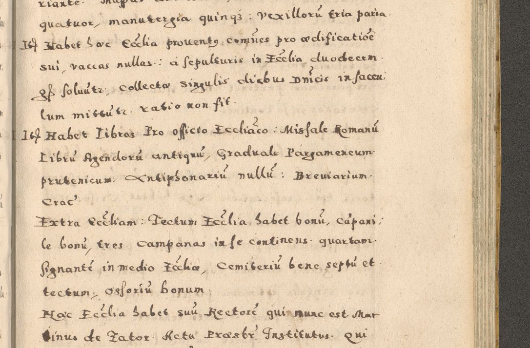 Zdjęcie nr 339 dla obiektu archiwalnego: Acta visitationis exterioris decanatuum Oswiecimensis, Novi Montis, Zatoriensis et Skamnesis ad archidiaconatum Cracoviensem pertinentium per R. D. Christophorum Kazimirski, nominatum episcopum Kijoviensem et praepositum Tarnoviensem ex commissione Illustr. Principis D. Georgii, divina miseratione S.R.E. tituli s. Sixti cardinalis presbiteri Radziwiłł nuncupati, episcopatus Cracoviensis administratoris perpetui, in Olica er Nieswież ducis a. D. 1598