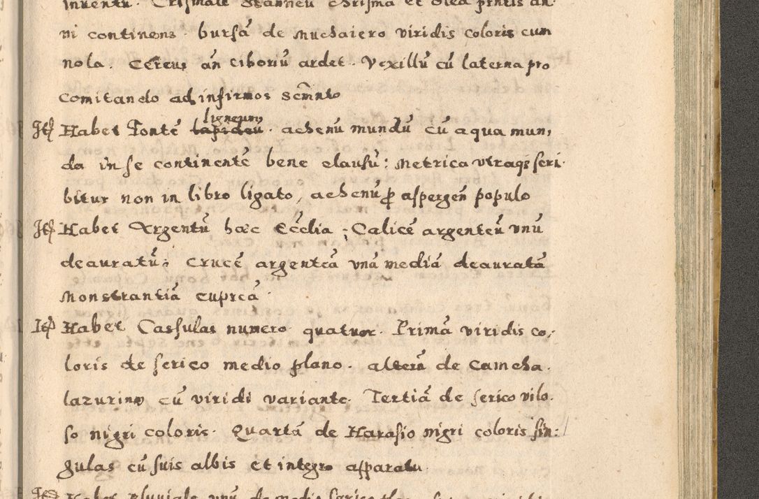 Zdjęcie nr 327 dla obiektu archiwalnego: Acta visitationis exterioris decanatuum Oswiecimensis, Novi Montis, Zatoriensis et Skamnesis ad archidiaconatum Cracoviensem pertinentium per R. D. Christophorum Kazimirski, nominatum episcopum Kijoviensem et praepositum Tarnoviensem ex commissione Illustr. Principis D. Georgii, divina miseratione S.R.E. tituli s. Sixti cardinalis presbiteri Radziwiłł nuncupati, episcopatus Cracoviensis administratoris perpetui, in Olica er Nieswież ducis a. D. 1598