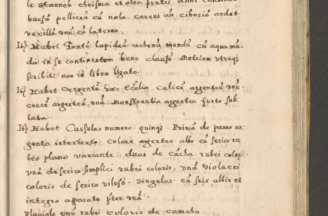 Zdjęcie nr 319 dla obiektu archiwalnego: Acta visitationis exterioris decanatuum Oswiecimensis, Novi Montis, Zatoriensis et Skamnesis ad archidiaconatum Cracoviensem pertinentium per R. D. Christophorum Kazimirski, nominatum episcopum Kijoviensem et praepositum Tarnoviensem ex commissione Illustr. Principis D. Georgii, divina miseratione S.R.E. tituli s. Sixti cardinalis presbiteri Radziwiłł nuncupati, episcopatus Cracoviensis administratoris perpetui, in Olica er Nieswież ducis a. D. 1598