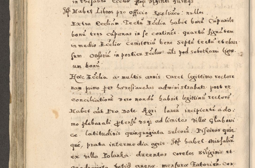 Zdjęcie nr 310 dla obiektu archiwalnego: Acta visitationis exterioris decanatuum Oswiecimensis, Novi Montis, Zatoriensis et Skamnesis ad archidiaconatum Cracoviensem pertinentium per R. D. Christophorum Kazimirski, nominatum episcopum Kijoviensem et praepositum Tarnoviensem ex commissione Illustr. Principis D. Georgii, divina miseratione S.R.E. tituli s. Sixti cardinalis presbiteri Radziwiłł nuncupati, episcopatus Cracoviensis administratoris perpetui, in Olica er Nieswież ducis a. D. 1598