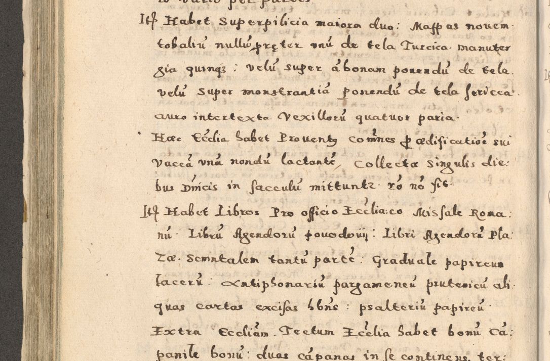 Zdjęcie nr 306 dla obiektu archiwalnego: Acta visitationis exterioris decanatuum Oswiecimensis, Novi Montis, Zatoriensis et Skamnesis ad archidiaconatum Cracoviensem pertinentium per R. D. Christophorum Kazimirski, nominatum episcopum Kijoviensem et praepositum Tarnoviensem ex commissione Illustr. Principis D. Georgii, divina miseratione S.R.E. tituli s. Sixti cardinalis presbiteri Radziwiłł nuncupati, episcopatus Cracoviensis administratoris perpetui, in Olica er Nieswież ducis a. D. 1598