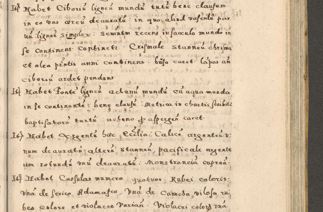 Zdjęcie nr 305 dla obiektu archiwalnego: Acta visitationis exterioris decanatuum Oswiecimensis, Novi Montis, Zatoriensis et Skamnesis ad archidiaconatum Cracoviensem pertinentium per R. D. Christophorum Kazimirski, nominatum episcopum Kijoviensem et praepositum Tarnoviensem ex commissione Illustr. Principis D. Georgii, divina miseratione S.R.E. tituli s. Sixti cardinalis presbiteri Radziwiłł nuncupati, episcopatus Cracoviensis administratoris perpetui, in Olica er Nieswież ducis a. D. 1598