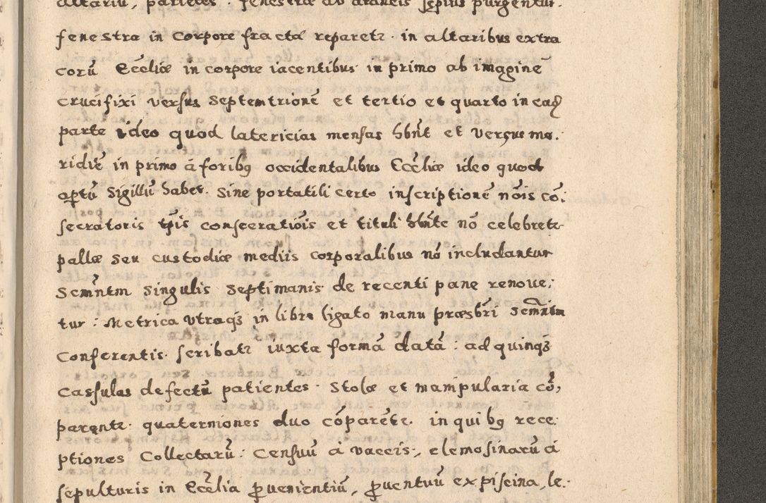 Zdjęcie nr 297 dla obiektu archiwalnego: Acta visitationis exterioris decanatuum Oswiecimensis, Novi Montis, Zatoriensis et Skamnesis ad archidiaconatum Cracoviensem pertinentium per R. D. Christophorum Kazimirski, nominatum episcopum Kijoviensem et praepositum Tarnoviensem ex commissione Illustr. Principis D. Georgii, divina miseratione S.R.E. tituli s. Sixti cardinalis presbiteri Radziwiłł nuncupati, episcopatus Cracoviensis administratoris perpetui, in Olica er Nieswież ducis a. D. 1598