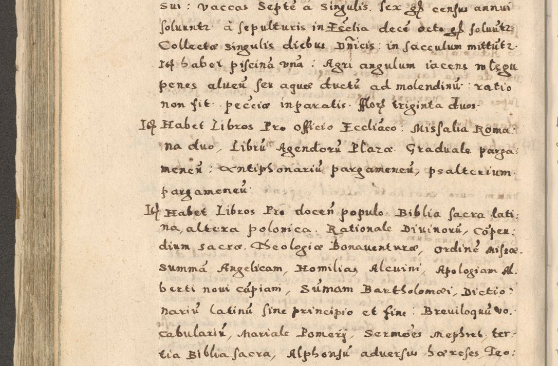 Zdjęcie nr 288 dla obiektu archiwalnego: Acta visitationis exterioris decanatuum Oswiecimensis, Novi Montis, Zatoriensis et Skamnesis ad archidiaconatum Cracoviensem pertinentium per R. D. Christophorum Kazimirski, nominatum episcopum Kijoviensem et praepositum Tarnoviensem ex commissione Illustr. Principis D. Georgii, divina miseratione S.R.E. tituli s. Sixti cardinalis presbiteri Radziwiłł nuncupati, episcopatus Cracoviensis administratoris perpetui, in Olica er Nieswież ducis a. D. 1598