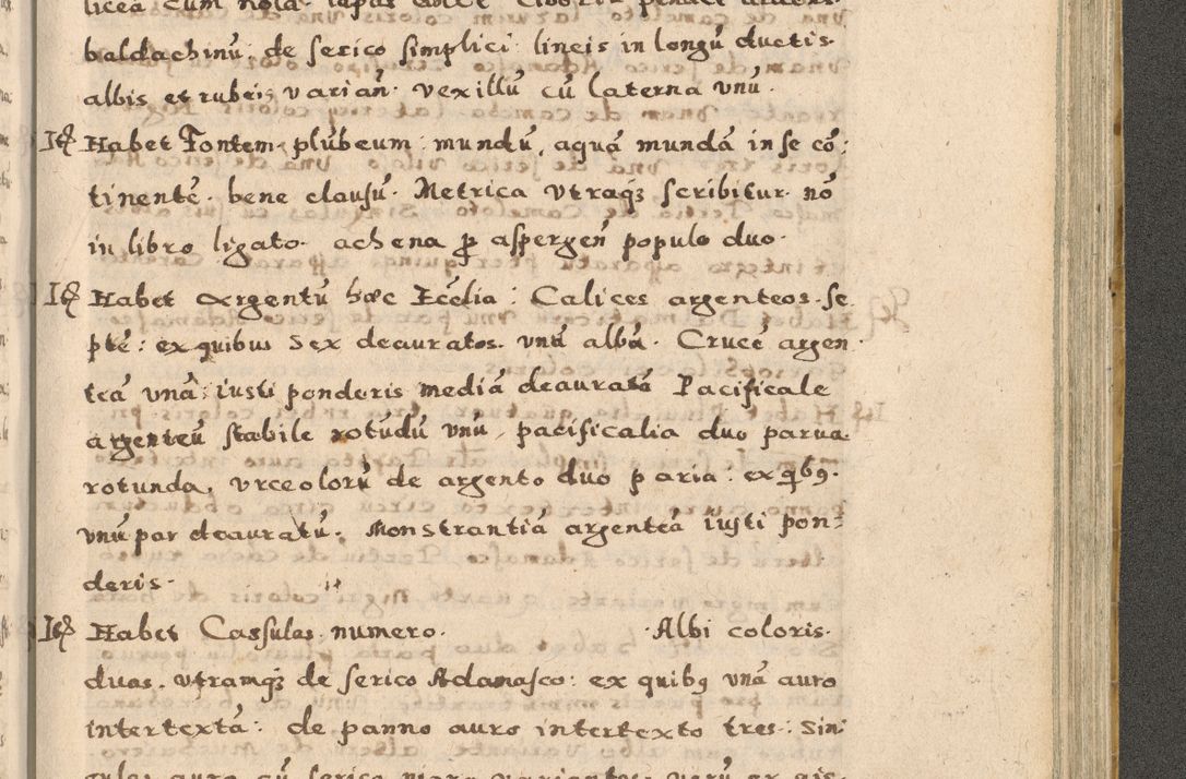 Zdjęcie nr 285 dla obiektu archiwalnego: Acta visitationis exterioris decanatuum Oswiecimensis, Novi Montis, Zatoriensis et Skamnesis ad archidiaconatum Cracoviensem pertinentium per R. D. Christophorum Kazimirski, nominatum episcopum Kijoviensem et praepositum Tarnoviensem ex commissione Illustr. Principis D. Georgii, divina miseratione S.R.E. tituli s. Sixti cardinalis presbiteri Radziwiłł nuncupati, episcopatus Cracoviensis administratoris perpetui, in Olica er Nieswież ducis a. D. 1598