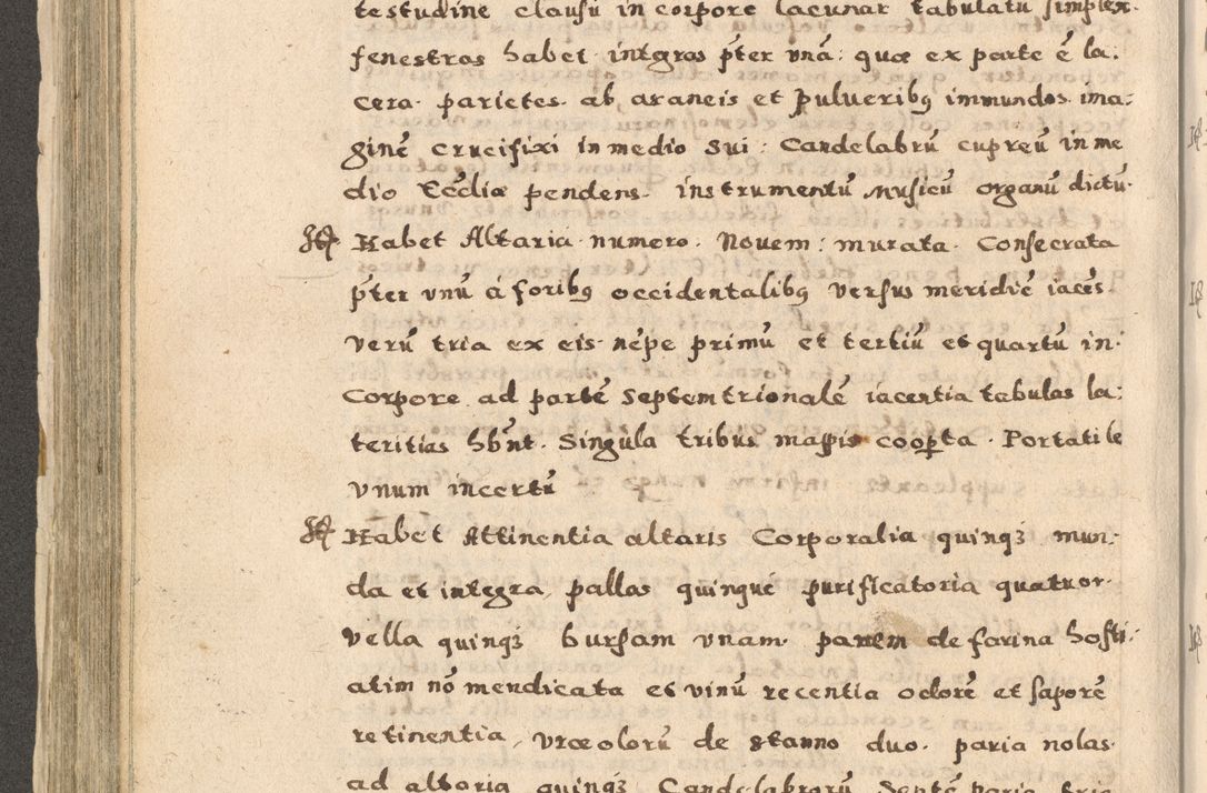 Zdjęcie nr 284 dla obiektu archiwalnego: Acta visitationis exterioris decanatuum Oswiecimensis, Novi Montis, Zatoriensis et Skamnesis ad archidiaconatum Cracoviensem pertinentium per R. D. Christophorum Kazimirski, nominatum episcopum Kijoviensem et praepositum Tarnoviensem ex commissione Illustr. Principis D. Georgii, divina miseratione S.R.E. tituli s. Sixti cardinalis presbiteri Radziwiłł nuncupati, episcopatus Cracoviensis administratoris perpetui, in Olica er Nieswież ducis a. D. 1598