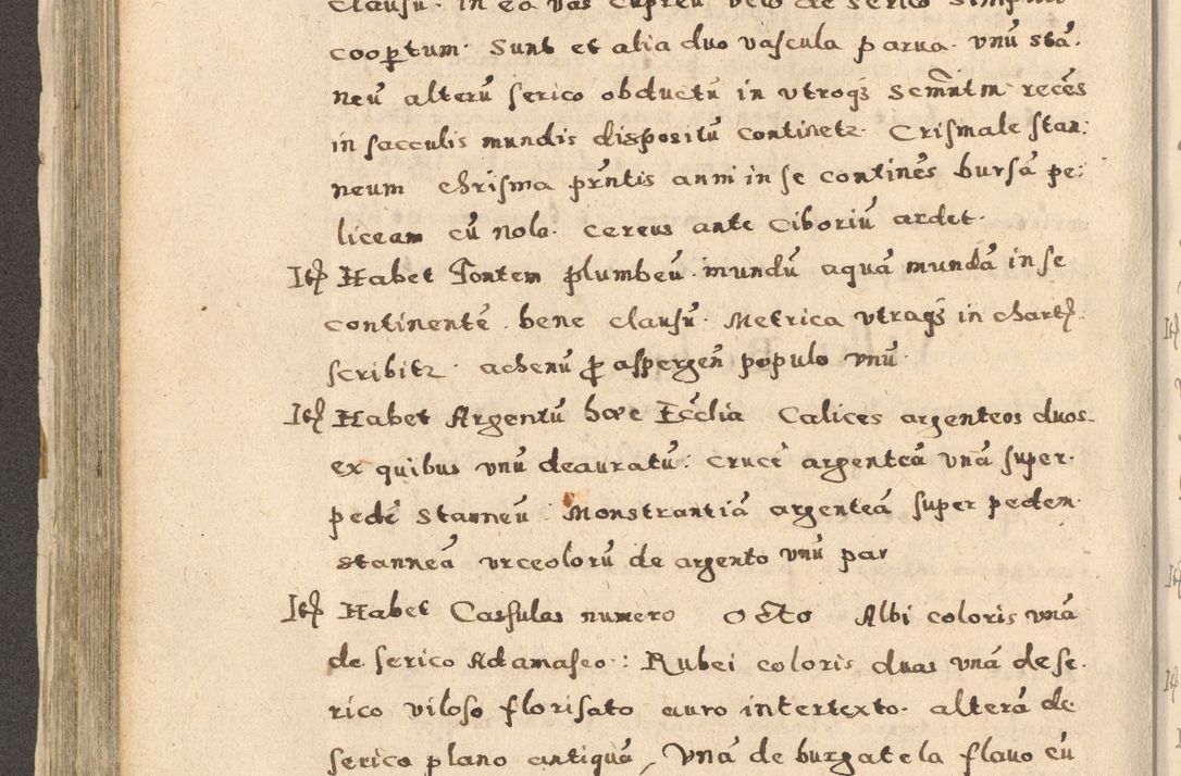 Zdjęcie nr 280 dla obiektu archiwalnego: Acta visitationis exterioris decanatuum Oswiecimensis, Novi Montis, Zatoriensis et Skamnesis ad archidiaconatum Cracoviensem pertinentium per R. D. Christophorum Kazimirski, nominatum episcopum Kijoviensem et praepositum Tarnoviensem ex commissione Illustr. Principis D. Georgii, divina miseratione S.R.E. tituli s. Sixti cardinalis presbiteri Radziwiłł nuncupati, episcopatus Cracoviensis administratoris perpetui, in Olica er Nieswież ducis a. D. 1598
