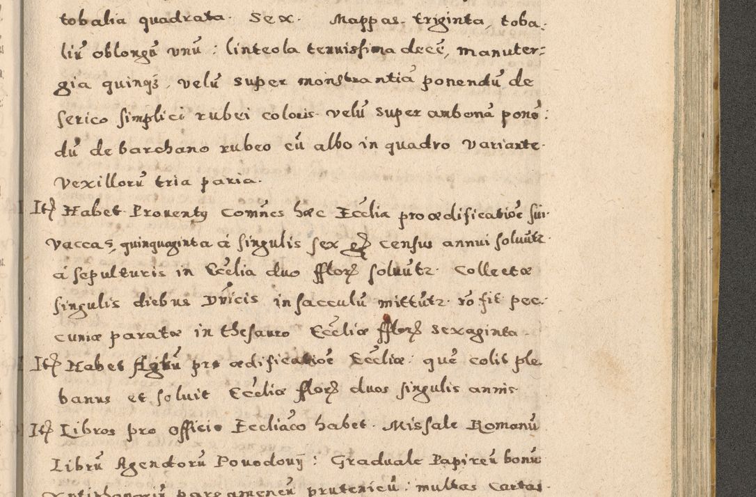 Zdjęcie nr 281 dla obiektu archiwalnego: Acta visitationis exterioris decanatuum Oswiecimensis, Novi Montis, Zatoriensis et Skamnesis ad archidiaconatum Cracoviensem pertinentium per R. D. Christophorum Kazimirski, nominatum episcopum Kijoviensem et praepositum Tarnoviensem ex commissione Illustr. Principis D. Georgii, divina miseratione S.R.E. tituli s. Sixti cardinalis presbiteri Radziwiłł nuncupati, episcopatus Cracoviensis administratoris perpetui, in Olica er Nieswież ducis a. D. 1598