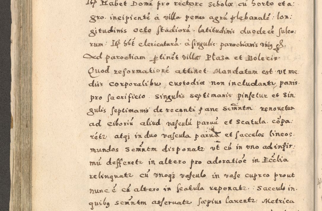 Zdjęcie nr 278 dla obiektu archiwalnego: Acta visitationis exterioris decanatuum Oswiecimensis, Novi Montis, Zatoriensis et Skamnesis ad archidiaconatum Cracoviensem pertinentium per R. D. Christophorum Kazimirski, nominatum episcopum Kijoviensem et praepositum Tarnoviensem ex commissione Illustr. Principis D. Georgii, divina miseratione S.R.E. tituli s. Sixti cardinalis presbiteri Radziwiłł nuncupati, episcopatus Cracoviensis administratoris perpetui, in Olica er Nieswież ducis a. D. 1598
