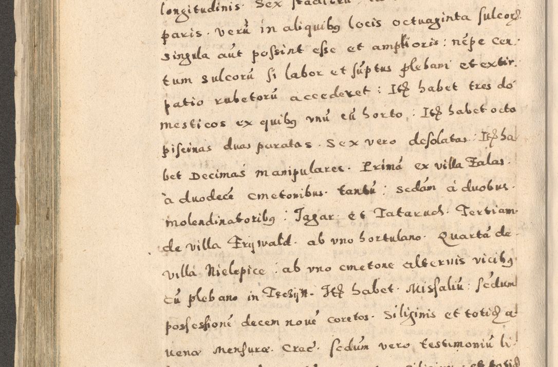 Zdjęcie nr 260 dla obiektu archiwalnego: Acta visitationis exterioris decanatuum Oswiecimensis, Novi Montis, Zatoriensis et Skamnesis ad archidiaconatum Cracoviensem pertinentium per R. D. Christophorum Kazimirski, nominatum episcopum Kijoviensem et praepositum Tarnoviensem ex commissione Illustr. Principis D. Georgii, divina miseratione S.R.E. tituli s. Sixti cardinalis presbiteri Radziwiłł nuncupati, episcopatus Cracoviensis administratoris perpetui, in Olica er Nieswież ducis a. D. 1598