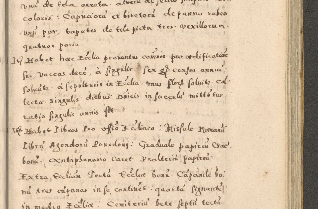 Zdjęcie nr 259 dla obiektu archiwalnego: Acta visitationis exterioris decanatuum Oswiecimensis, Novi Montis, Zatoriensis et Skamnesis ad archidiaconatum Cracoviensem pertinentium per R. D. Christophorum Kazimirski, nominatum episcopum Kijoviensem et praepositum Tarnoviensem ex commissione Illustr. Principis D. Georgii, divina miseratione S.R.E. tituli s. Sixti cardinalis presbiteri Radziwiłł nuncupati, episcopatus Cracoviensis administratoris perpetui, in Olica er Nieswież ducis a. D. 1598