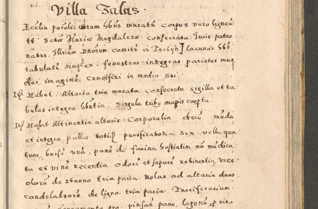 Zdjęcie nr 257 dla obiektu archiwalnego: Acta visitationis exterioris decanatuum Oswiecimensis, Novi Montis, Zatoriensis et Skamnesis ad archidiaconatum Cracoviensem pertinentium per R. D. Christophorum Kazimirski, nominatum episcopum Kijoviensem et praepositum Tarnoviensem ex commissione Illustr. Principis D. Georgii, divina miseratione S.R.E. tituli s. Sixti cardinalis presbiteri Radziwiłł nuncupati, episcopatus Cracoviensis administratoris perpetui, in Olica er Nieswież ducis a. D. 1598