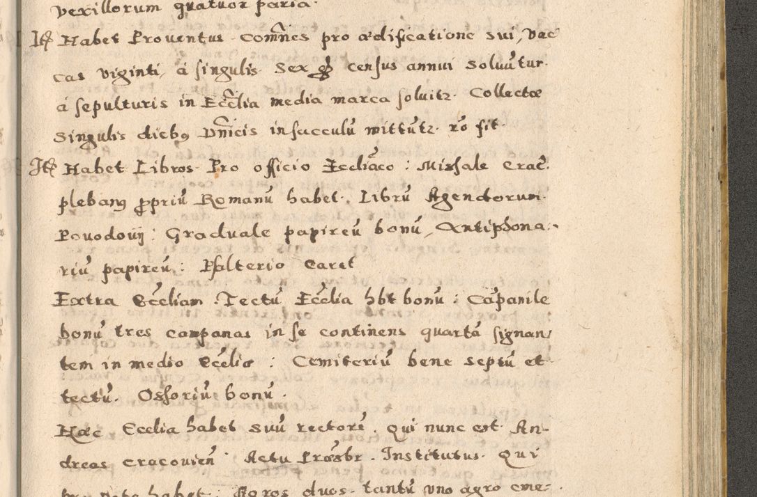 Zdjęcie nr 255 dla obiektu archiwalnego: Acta visitationis exterioris decanatuum Oswiecimensis, Novi Montis, Zatoriensis et Skamnesis ad archidiaconatum Cracoviensem pertinentium per R. D. Christophorum Kazimirski, nominatum episcopum Kijoviensem et praepositum Tarnoviensem ex commissione Illustr. Principis D. Georgii, divina miseratione S.R.E. tituli s. Sixti cardinalis presbiteri Radziwiłł nuncupati, episcopatus Cracoviensis administratoris perpetui, in Olica er Nieswież ducis a. D. 1598
