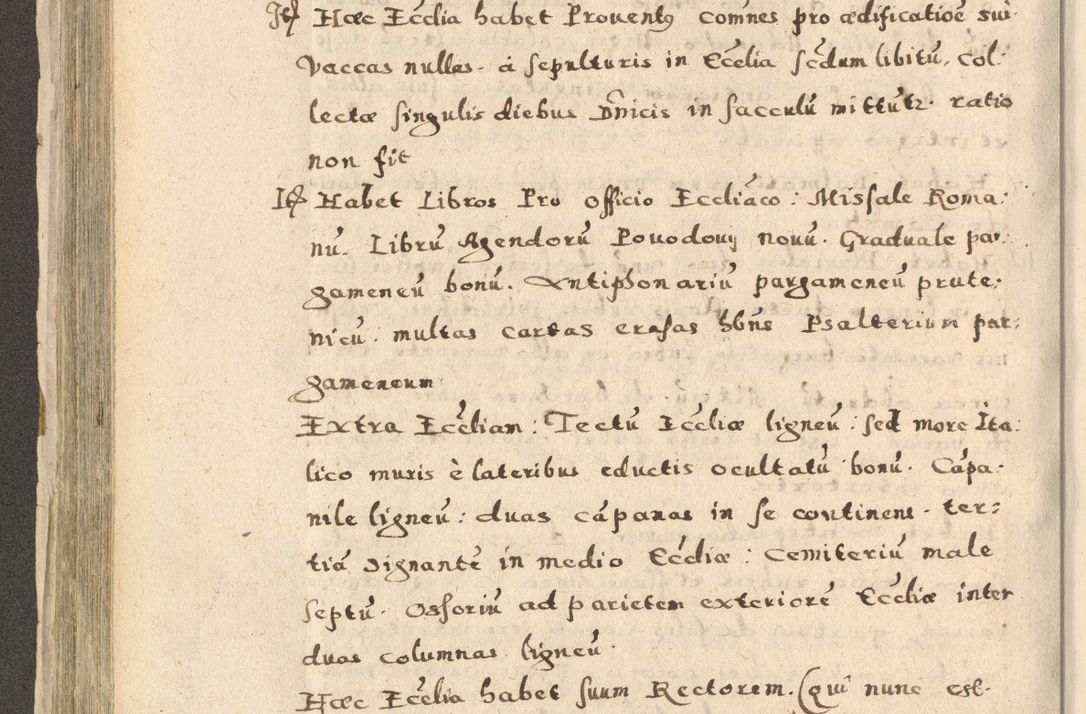 Zdjęcie nr 240 dla obiektu archiwalnego: Acta visitationis exterioris decanatuum Oswiecimensis, Novi Montis, Zatoriensis et Skamnesis ad archidiaconatum Cracoviensem pertinentium per R. D. Christophorum Kazimirski, nominatum episcopum Kijoviensem et praepositum Tarnoviensem ex commissione Illustr. Principis D. Georgii, divina miseratione S.R.E. tituli s. Sixti cardinalis presbiteri Radziwiłł nuncupati, episcopatus Cracoviensis administratoris perpetui, in Olica er Nieswież ducis a. D. 1598