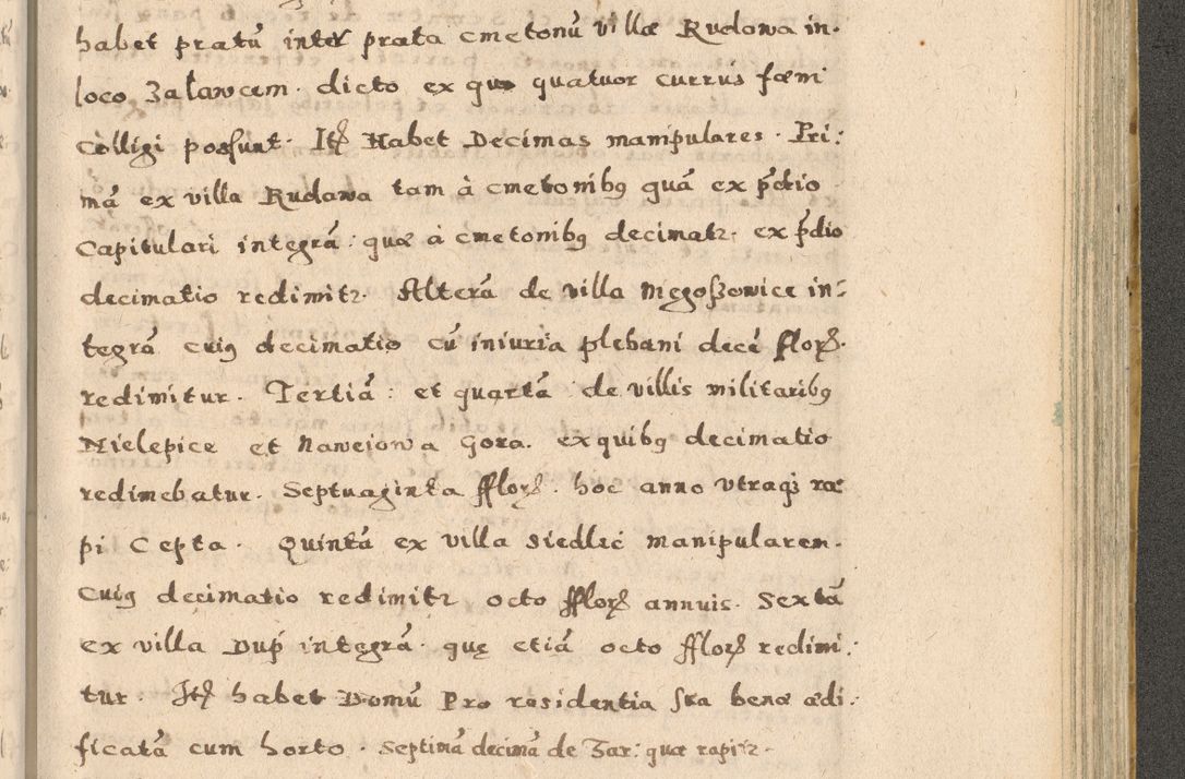 Zdjęcie nr 235 dla obiektu archiwalnego: Acta visitationis exterioris decanatuum Oswiecimensis, Novi Montis, Zatoriensis et Skamnesis ad archidiaconatum Cracoviensem pertinentium per R. D. Christophorum Kazimirski, nominatum episcopum Kijoviensem et praepositum Tarnoviensem ex commissione Illustr. Principis D. Georgii, divina miseratione S.R.E. tituli s. Sixti cardinalis presbiteri Radziwiłł nuncupati, episcopatus Cracoviensis administratoris perpetui, in Olica er Nieswież ducis a. D. 1598