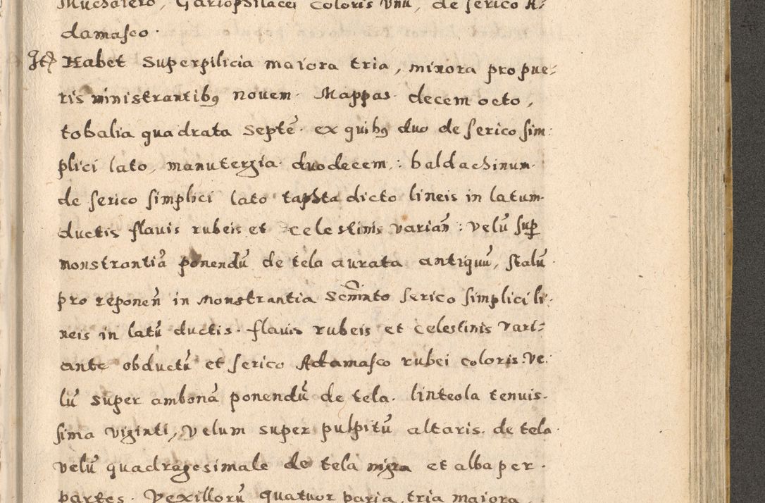 Zdjęcie nr 219 dla obiektu archiwalnego: Acta visitationis exterioris decanatuum Oswiecimensis, Novi Montis, Zatoriensis et Skamnesis ad archidiaconatum Cracoviensem pertinentium per R. D. Christophorum Kazimirski, nominatum episcopum Kijoviensem et praepositum Tarnoviensem ex commissione Illustr. Principis D. Georgii, divina miseratione S.R.E. tituli s. Sixti cardinalis presbiteri Radziwiłł nuncupati, episcopatus Cracoviensis administratoris perpetui, in Olica er Nieswież ducis a. D. 1598