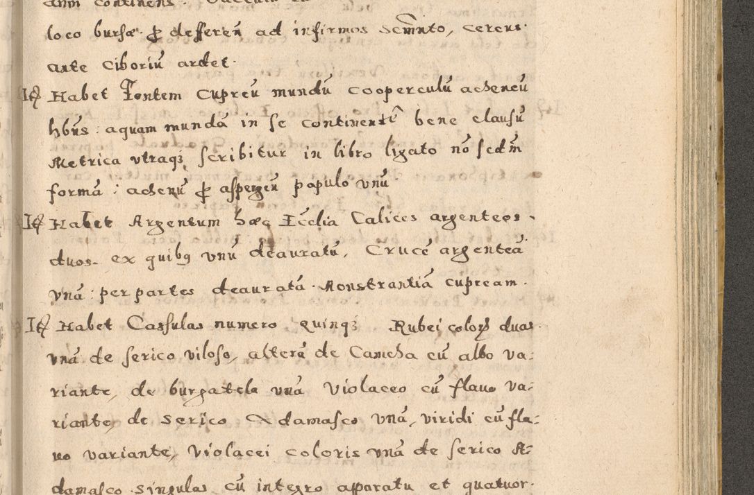 Zdjęcie nr 213 dla obiektu archiwalnego: Acta visitationis exterioris decanatuum Oswiecimensis, Novi Montis, Zatoriensis et Skamnesis ad archidiaconatum Cracoviensem pertinentium per R. D. Christophorum Kazimirski, nominatum episcopum Kijoviensem et praepositum Tarnoviensem ex commissione Illustr. Principis D. Georgii, divina miseratione S.R.E. tituli s. Sixti cardinalis presbiteri Radziwiłł nuncupati, episcopatus Cracoviensis administratoris perpetui, in Olica er Nieswież ducis a. D. 1598