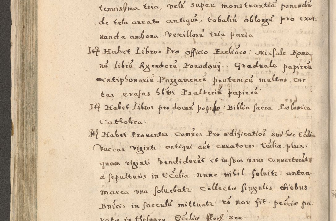 Zdjęcie nr 214 dla obiektu archiwalnego: Acta visitationis exterioris decanatuum Oswiecimensis, Novi Montis, Zatoriensis et Skamnesis ad archidiaconatum Cracoviensem pertinentium per R. D. Christophorum Kazimirski, nominatum episcopum Kijoviensem et praepositum Tarnoviensem ex commissione Illustr. Principis D. Georgii, divina miseratione S.R.E. tituli s. Sixti cardinalis presbiteri Radziwiłł nuncupati, episcopatus Cracoviensis administratoris perpetui, in Olica er Nieswież ducis a. D. 1598