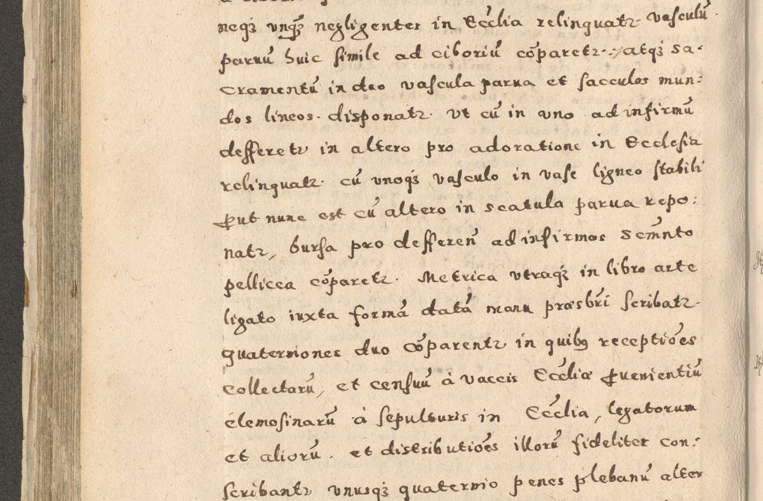 Zdjęcie nr 216 dla obiektu archiwalnego: Acta visitationis exterioris decanatuum Oswiecimensis, Novi Montis, Zatoriensis et Skamnesis ad archidiaconatum Cracoviensem pertinentium per R. D. Christophorum Kazimirski, nominatum episcopum Kijoviensem et praepositum Tarnoviensem ex commissione Illustr. Principis D. Georgii, divina miseratione S.R.E. tituli s. Sixti cardinalis presbiteri Radziwiłł nuncupati, episcopatus Cracoviensis administratoris perpetui, in Olica er Nieswież ducis a. D. 1598