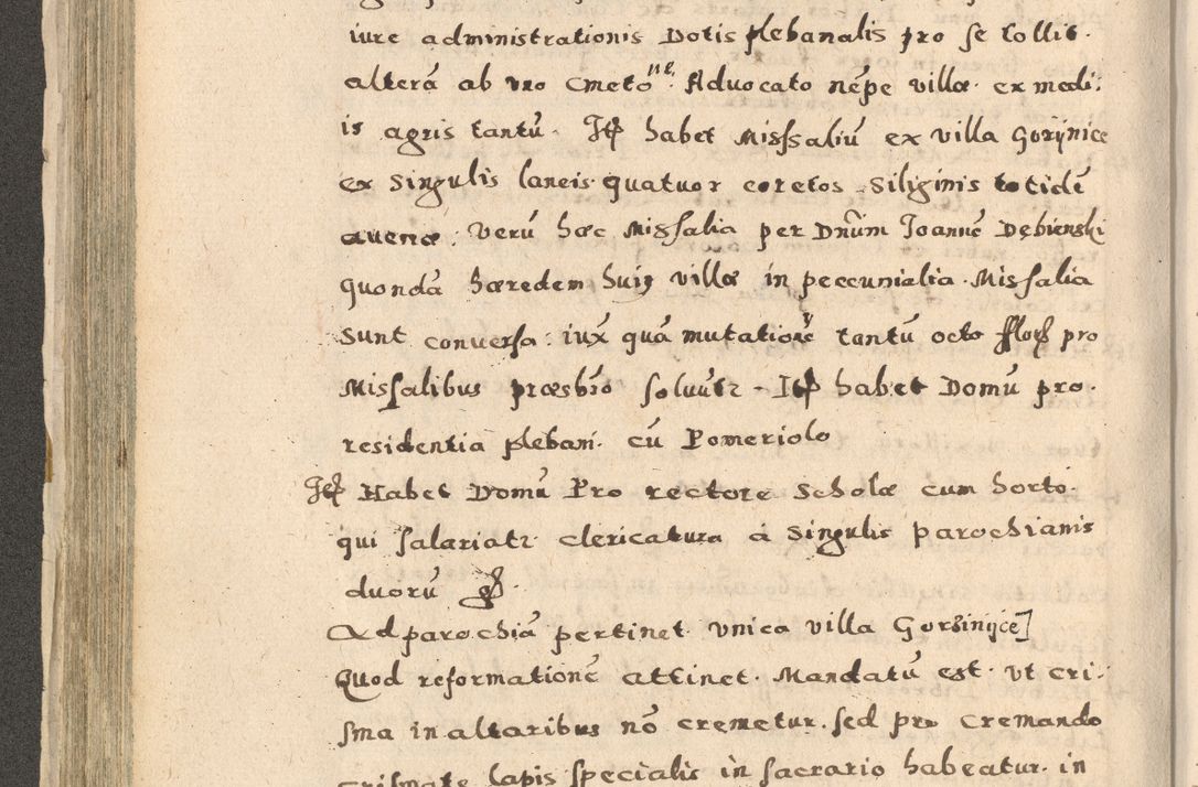 Zdjęcie nr 206 dla obiektu archiwalnego: Acta visitationis exterioris decanatuum Oswiecimensis, Novi Montis, Zatoriensis et Skamnesis ad archidiaconatum Cracoviensem pertinentium per R. D. Christophorum Kazimirski, nominatum episcopum Kijoviensem et praepositum Tarnoviensem ex commissione Illustr. Principis D. Georgii, divina miseratione S.R.E. tituli s. Sixti cardinalis presbiteri Radziwiłł nuncupati, episcopatus Cracoviensis administratoris perpetui, in Olica er Nieswież ducis a. D. 1598