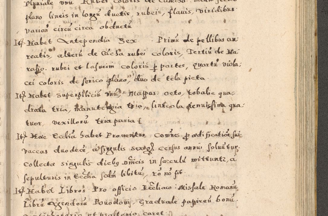Zdjęcie nr 205 dla obiektu archiwalnego: Acta visitationis exterioris decanatuum Oswiecimensis, Novi Montis, Zatoriensis et Skamnesis ad archidiaconatum Cracoviensem pertinentium per R. D. Christophorum Kazimirski, nominatum episcopum Kijoviensem et praepositum Tarnoviensem ex commissione Illustr. Principis D. Georgii, divina miseratione S.R.E. tituli s. Sixti cardinalis presbiteri Radziwiłł nuncupati, episcopatus Cracoviensis administratoris perpetui, in Olica er Nieswież ducis a. D. 1598