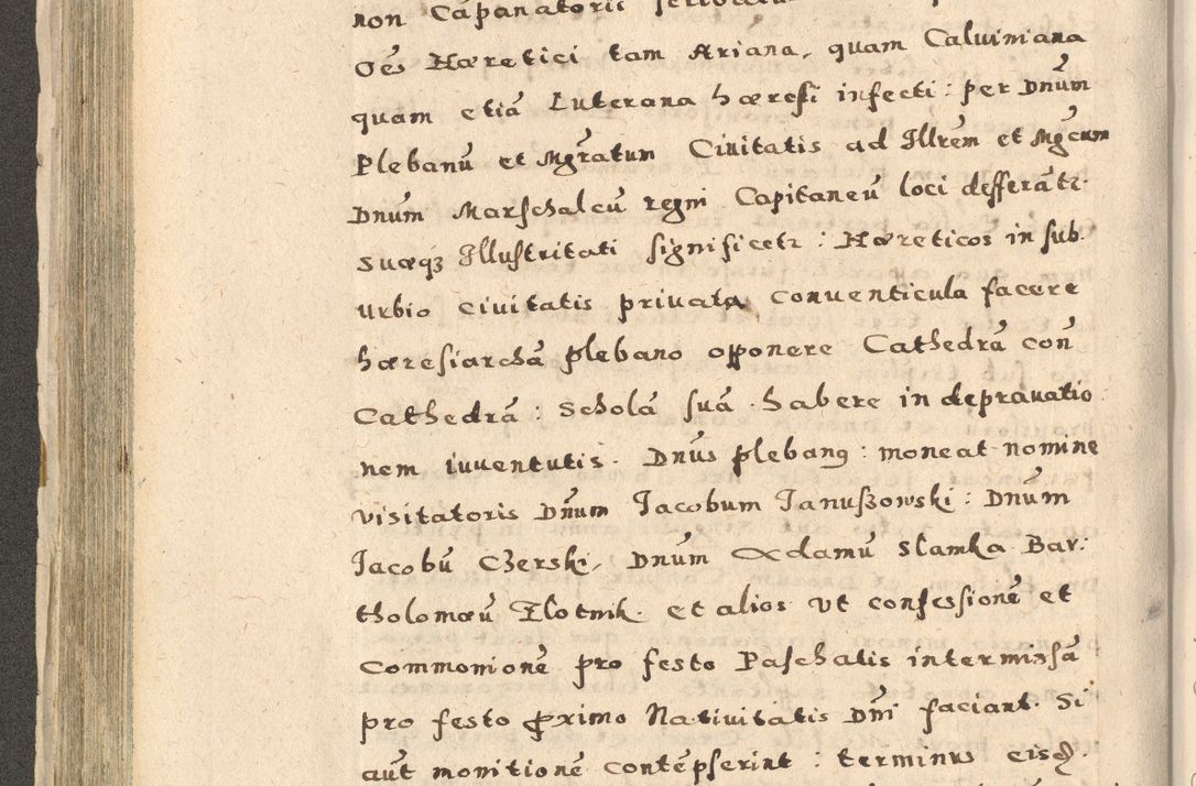 Zdjęcie nr 196 dla obiektu archiwalnego: Acta visitationis exterioris decanatuum Oswiecimensis, Novi Montis, Zatoriensis et Skamnesis ad archidiaconatum Cracoviensem pertinentium per R. D. Christophorum Kazimirski, nominatum episcopum Kijoviensem et praepositum Tarnoviensem ex commissione Illustr. Principis D. Georgii, divina miseratione S.R.E. tituli s. Sixti cardinalis presbiteri Radziwiłł nuncupati, episcopatus Cracoviensis administratoris perpetui, in Olica er Nieswież ducis a. D. 1598