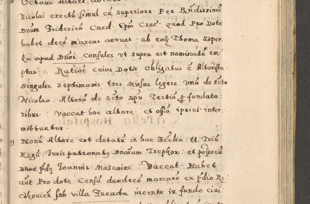 Zdjęcie nr 189 dla obiektu archiwalnego: Acta visitationis exterioris decanatuum Oswiecimensis, Novi Montis, Zatoriensis et Skamnesis ad archidiaconatum Cracoviensem pertinentium per R. D. Christophorum Kazimirski, nominatum episcopum Kijoviensem et praepositum Tarnoviensem ex commissione Illustr. Principis D. Georgii, divina miseratione S.R.E. tituli s. Sixti cardinalis presbiteri Radziwiłł nuncupati, episcopatus Cracoviensis administratoris perpetui, in Olica er Nieswież ducis a. D. 1598