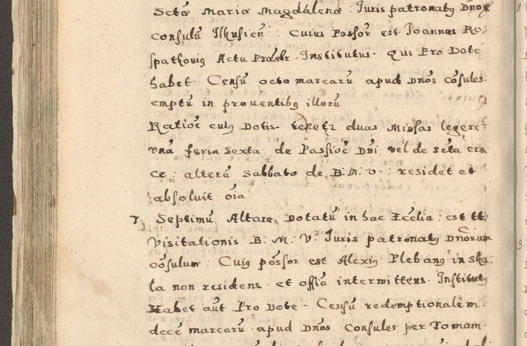 Zdjęcie nr 188 dla obiektu archiwalnego: Acta visitationis exterioris decanatuum Oswiecimensis, Novi Montis, Zatoriensis et Skamnesis ad archidiaconatum Cracoviensem pertinentium per R. D. Christophorum Kazimirski, nominatum episcopum Kijoviensem et praepositum Tarnoviensem ex commissione Illustr. Principis D. Georgii, divina miseratione S.R.E. tituli s. Sixti cardinalis presbiteri Radziwiłł nuncupati, episcopatus Cracoviensis administratoris perpetui, in Olica er Nieswież ducis a. D. 1598