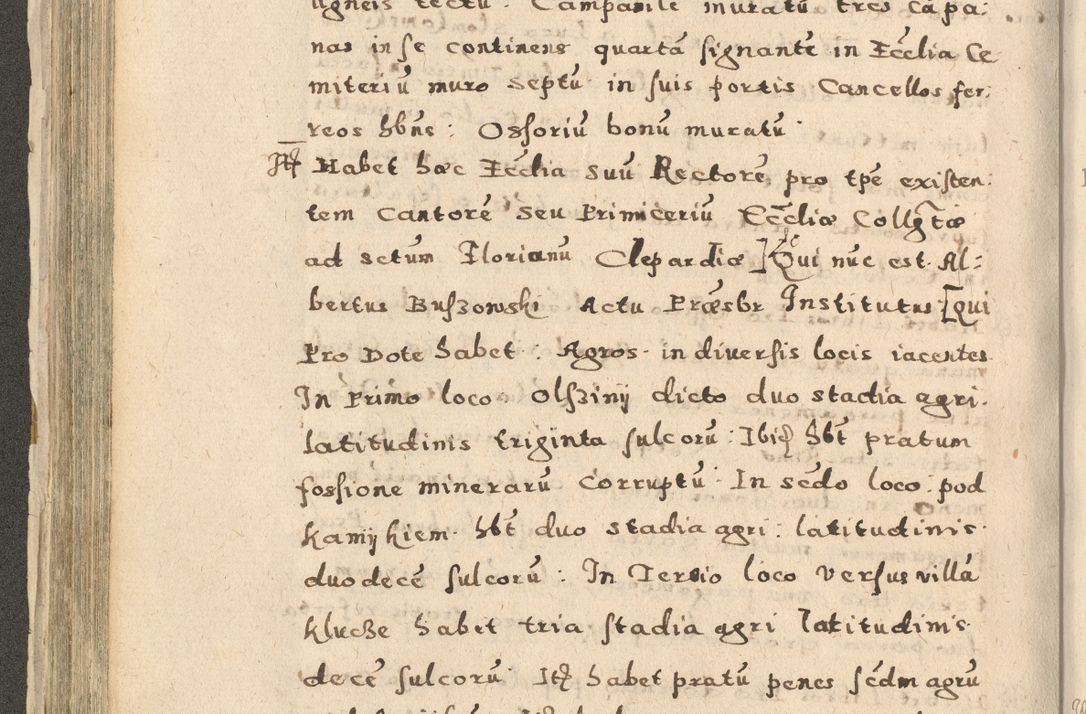 Zdjęcie nr 182 dla obiektu archiwalnego: Acta visitationis exterioris decanatuum Oswiecimensis, Novi Montis, Zatoriensis et Skamnesis ad archidiaconatum Cracoviensem pertinentium per R. D. Christophorum Kazimirski, nominatum episcopum Kijoviensem et praepositum Tarnoviensem ex commissione Illustr. Principis D. Georgii, divina miseratione S.R.E. tituli s. Sixti cardinalis presbiteri Radziwiłł nuncupati, episcopatus Cracoviensis administratoris perpetui, in Olica er Nieswież ducis a. D. 1598